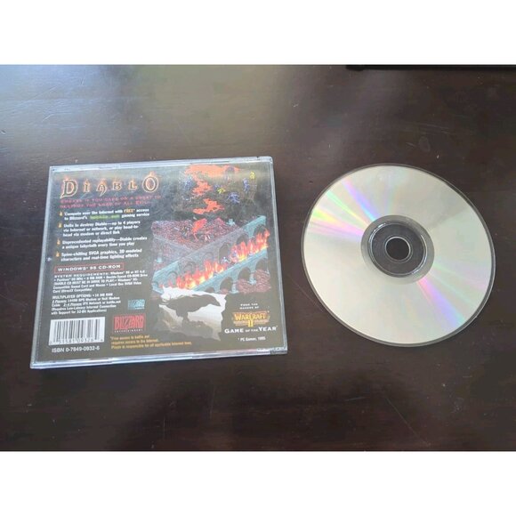 Windows 95 Diablo 1 PC CD-ROM Video Game 1996 Blizzard Complete - Picture 2 of 2